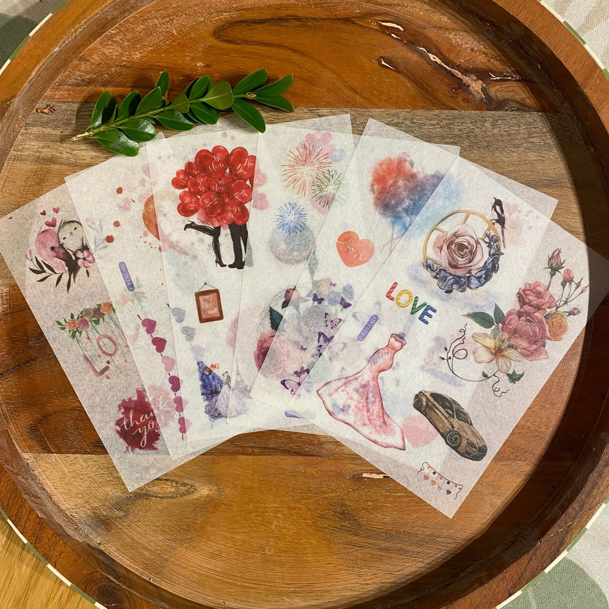 Moments of Love Washi Stickers - 6 Sheets
