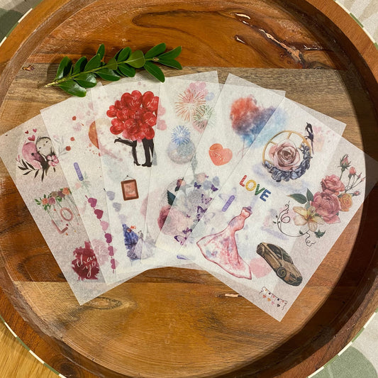 Moments of Love Washi Stickers - 6 Sheets