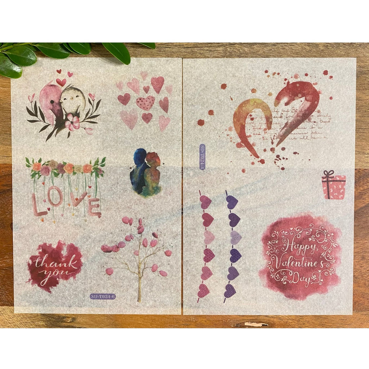 Moments of Love Washi Stickers - 6 Sheets