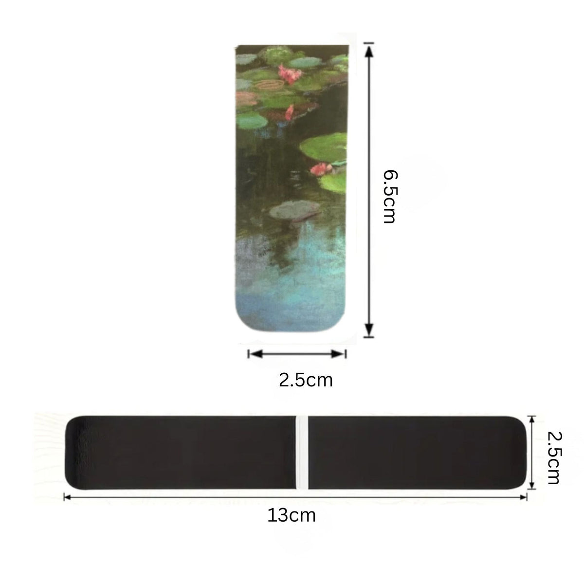 Monet Water Lillies Premium Magnetic Bookmarks - Set of 2