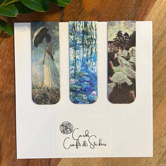 Monet Magnetic Bookmarks #1 - Set of 3