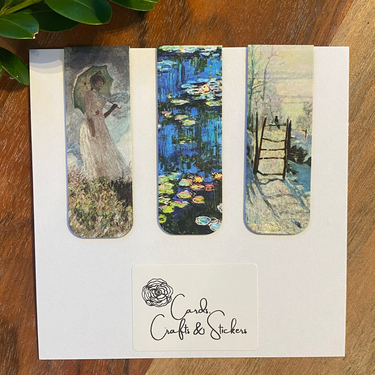 Monet Magnetic Bookmarks #2 - Set of 3