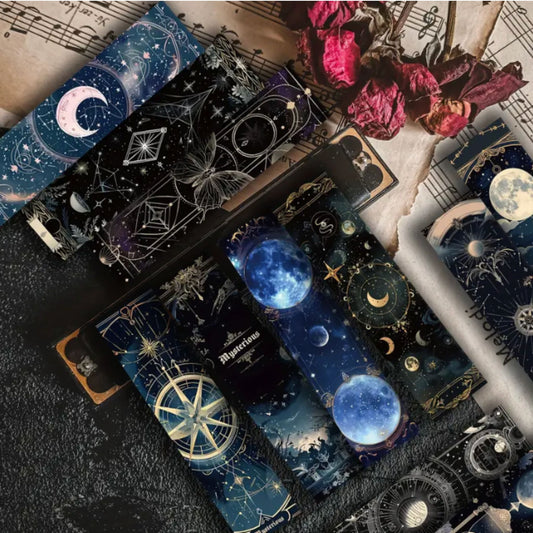 Celestial Mystic Design Bookmarks - Set of 5