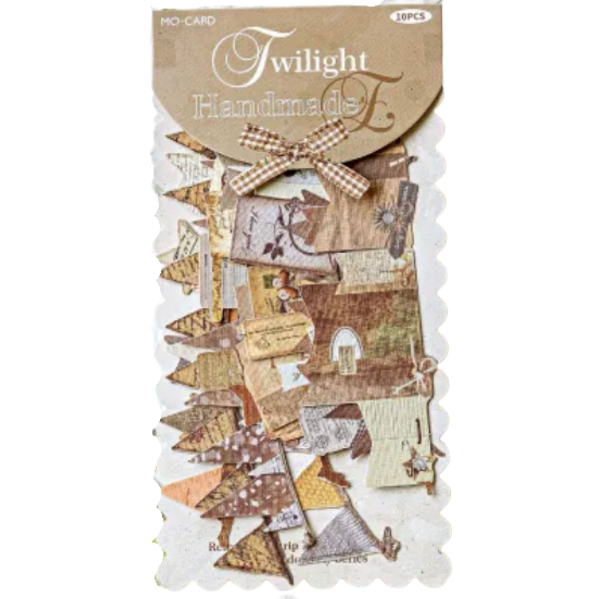Decorative Neutral Paper Banner Pack - 10 Pieces