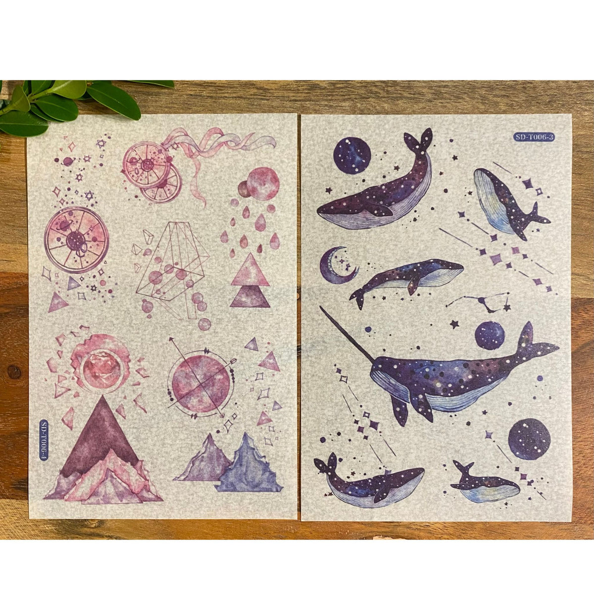 Night Ocean Washi Stickers - 6 Sheets