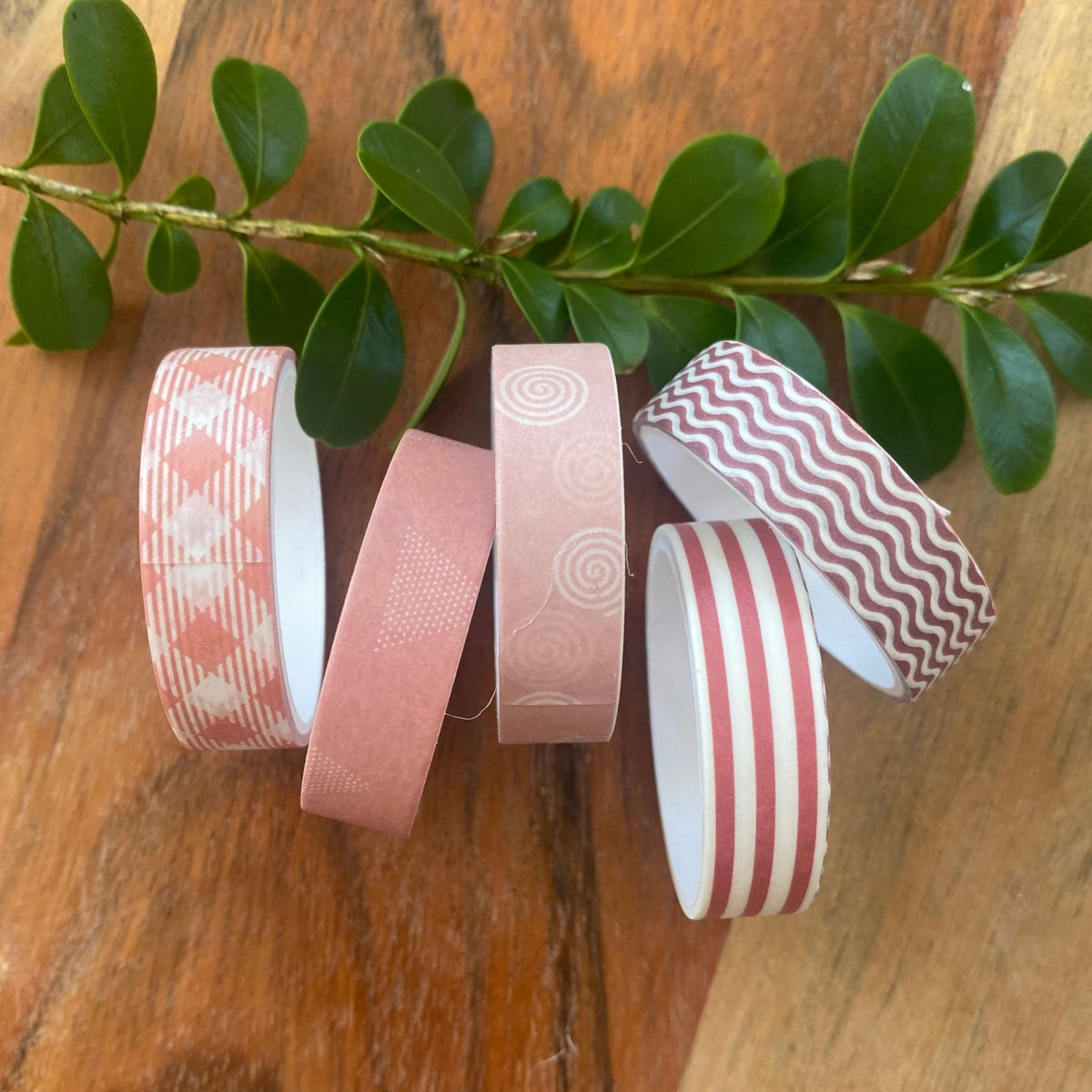Mini Washi Tape Set Geometric Pattern #3 - 5 Rolls