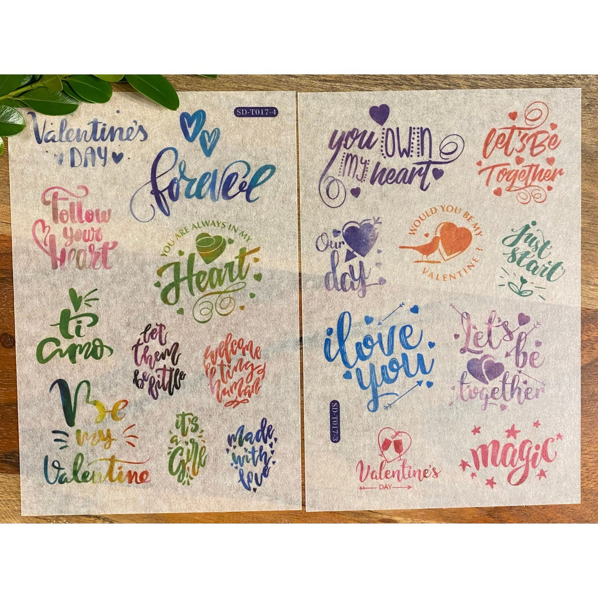 Positive Message Washi Stickers - 6 Sheets