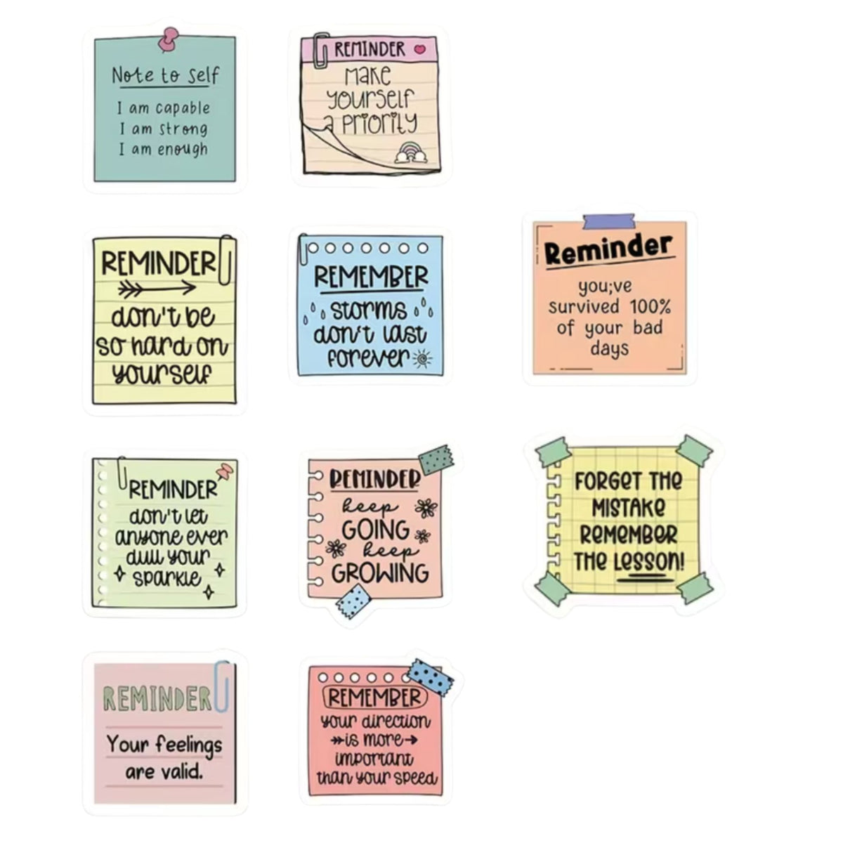 Positive Affirmation Stickers #2 - 100 Pieces