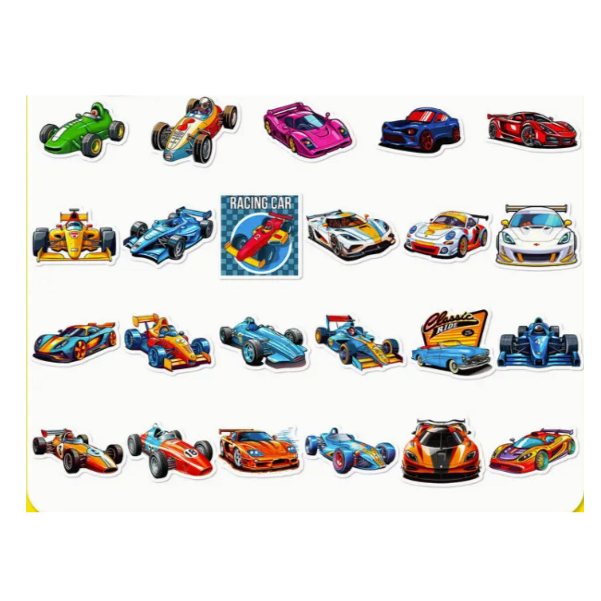 Racing Sports Car Stickers - 50 Pieces