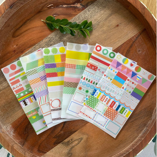 Colourful Journal Sticker Sheets