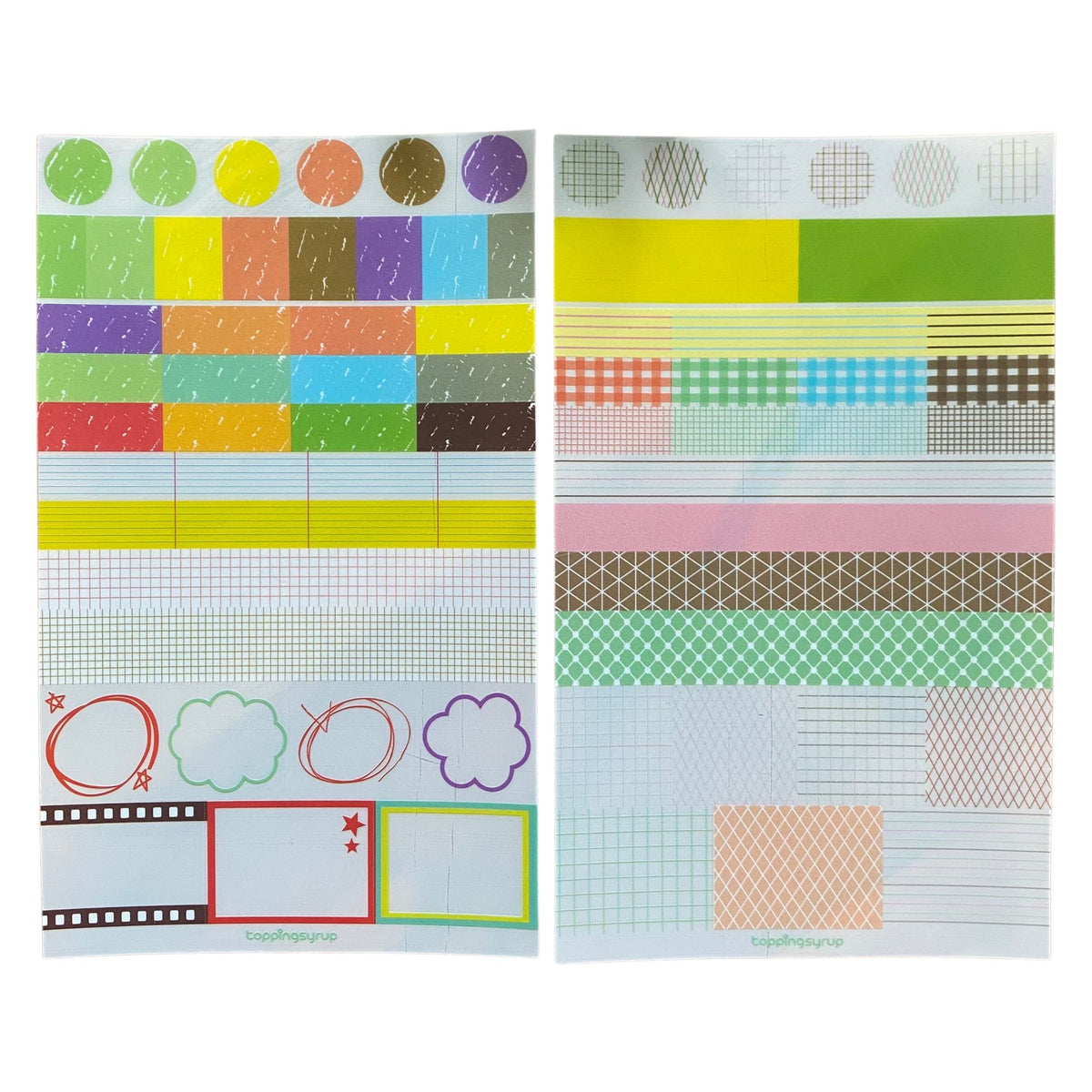 Colourful Journal Sticker Sheets