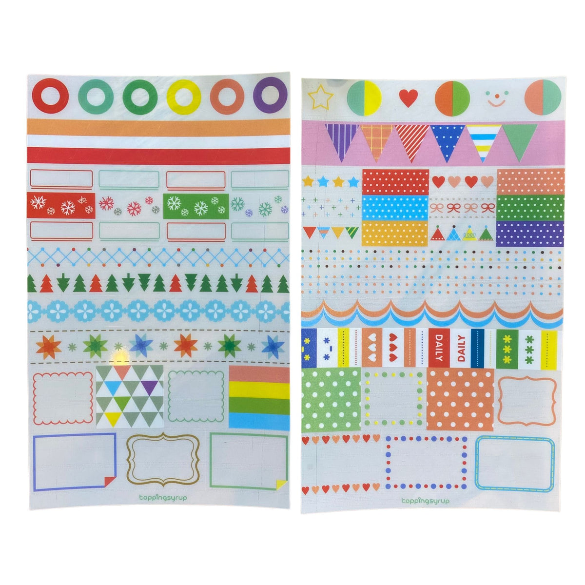 Colourful Journal Sticker Sheets