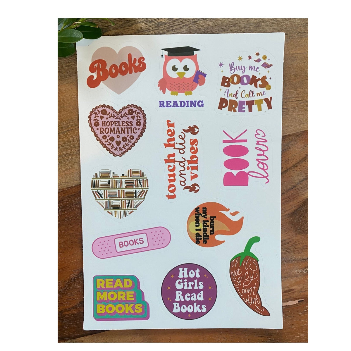 Reading Theme Sticker Sheets #1 - 50 Stickers