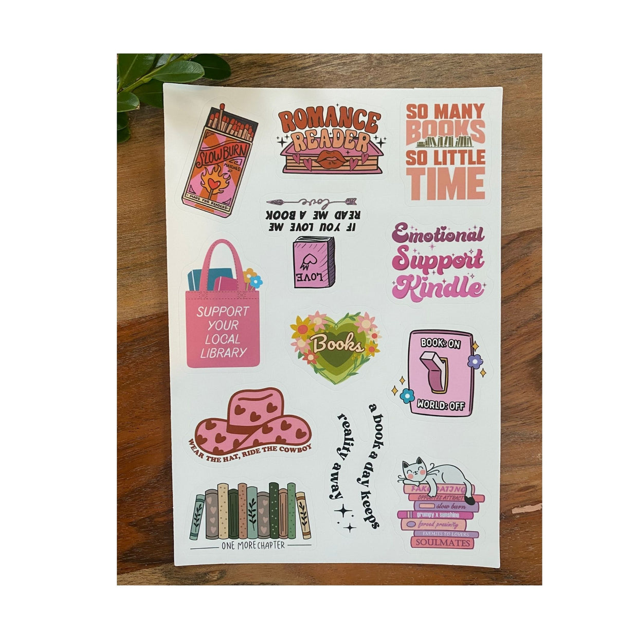 Reading Theme Sticker Sheets #1 - 50 Stickers