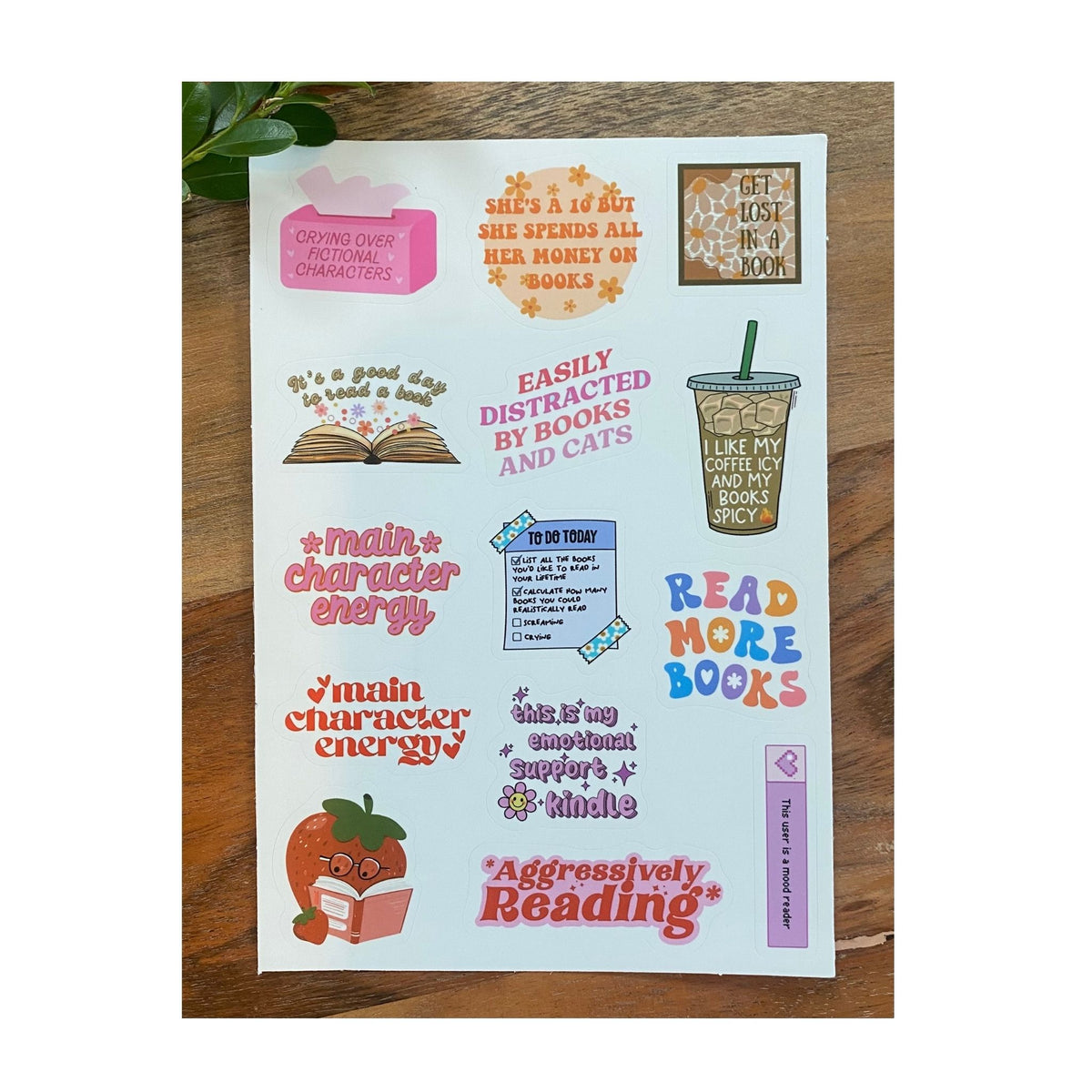 Reading Theme Sticker Sheets #1 - 50 Stickers
