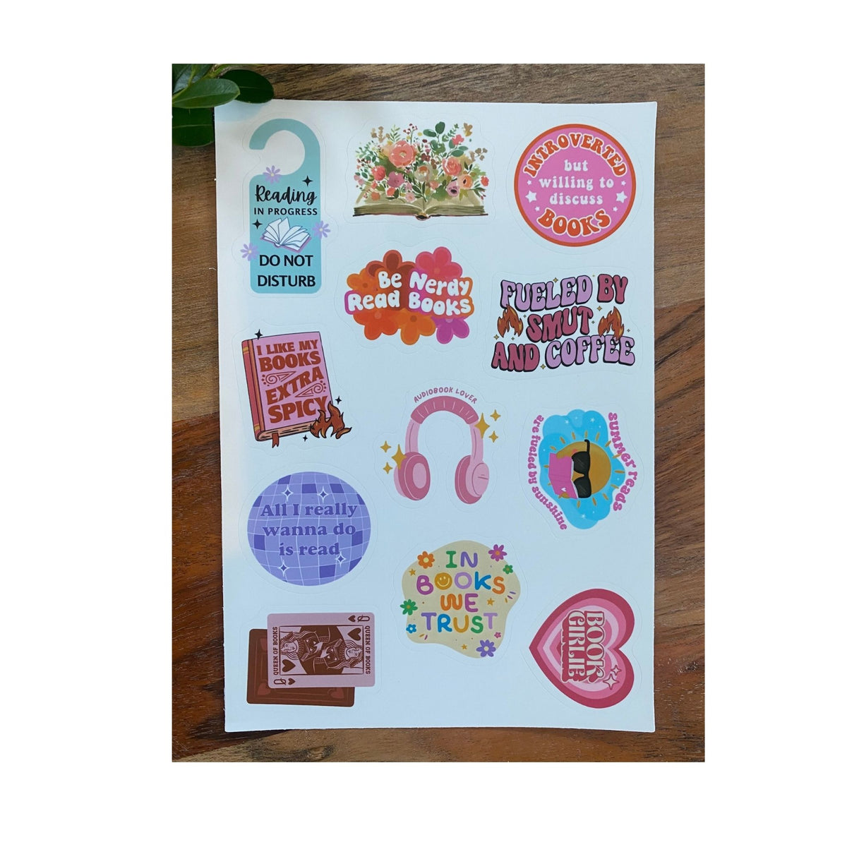 Reading Theme Sticker Sheets #2 - 50 Stickers