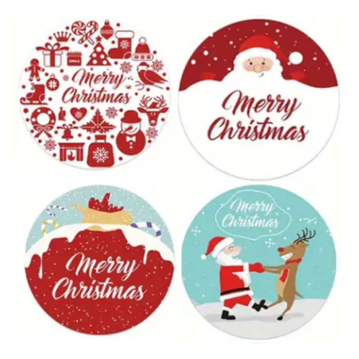 Christmas Design Stickers #7 - 100 Pieces