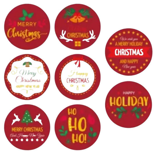 Christmas Design Stickers #9 - 100 Pieces