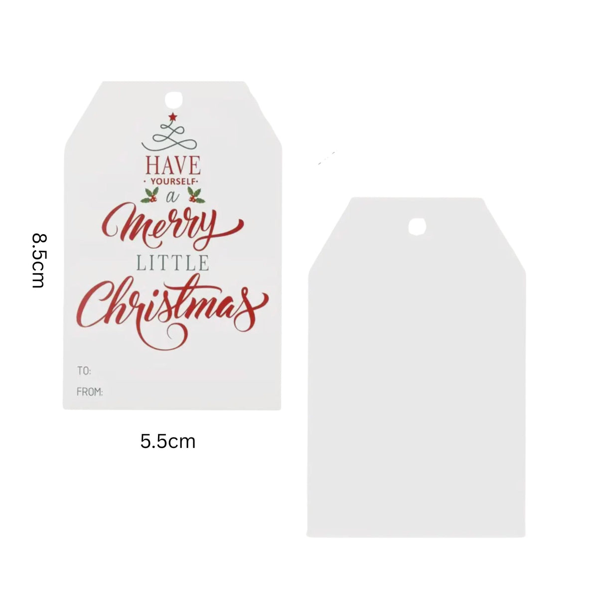 Christmas Gift Card Tags - Set of 10