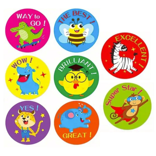 Teacher Reward Stickers #6 - 100 Pieces