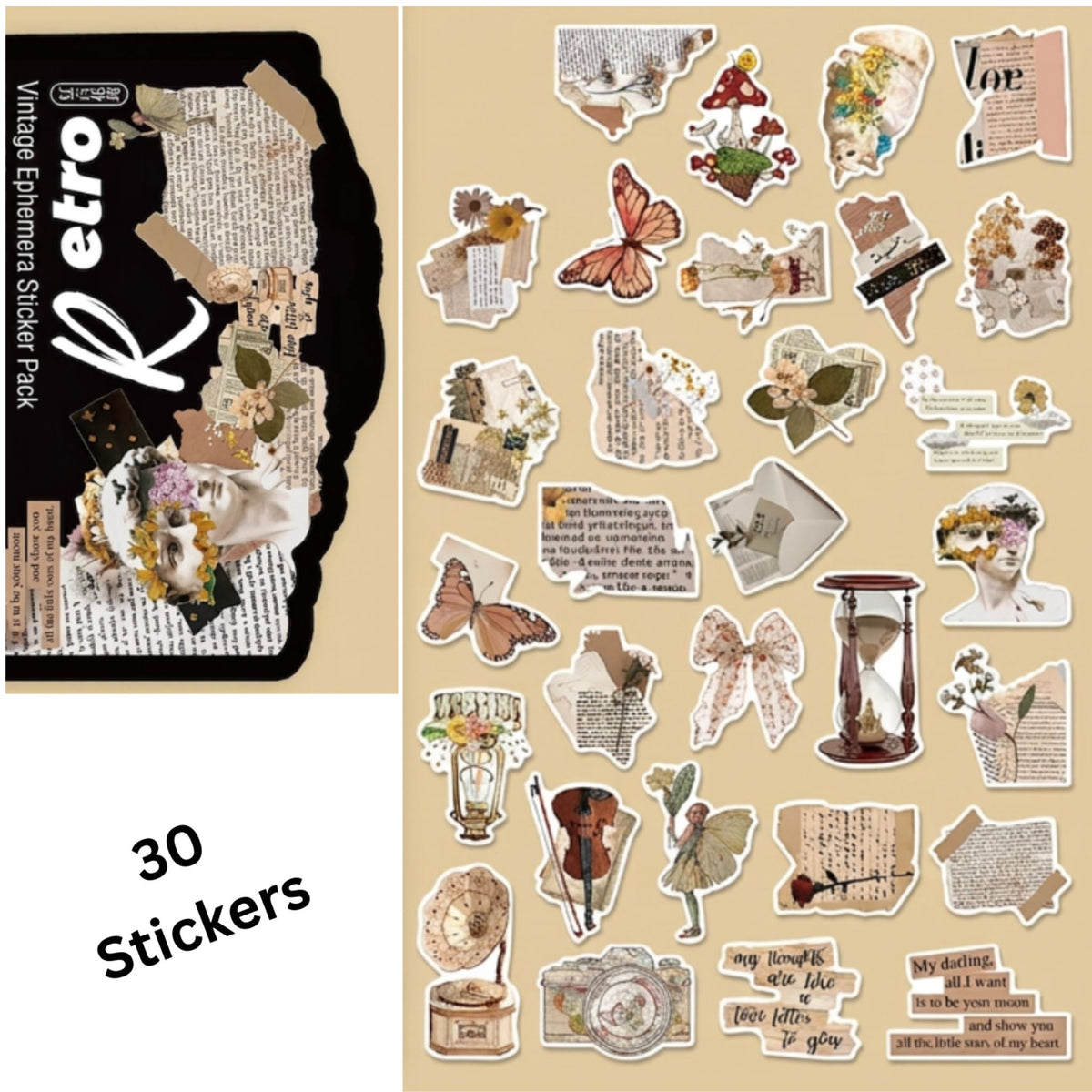 Retro Vintage Design Stickers