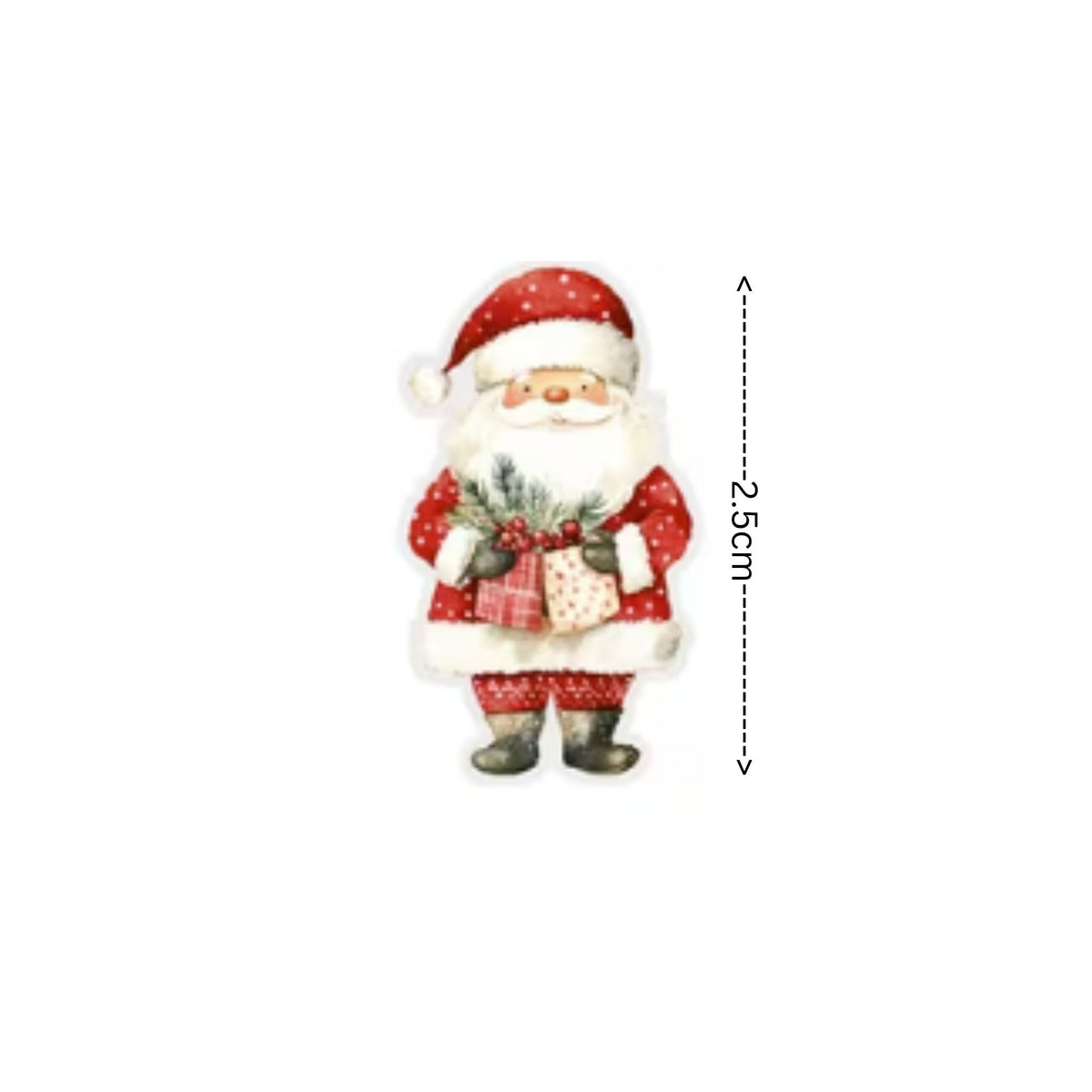 Santa Christmas Stickers - 100 Pieces
