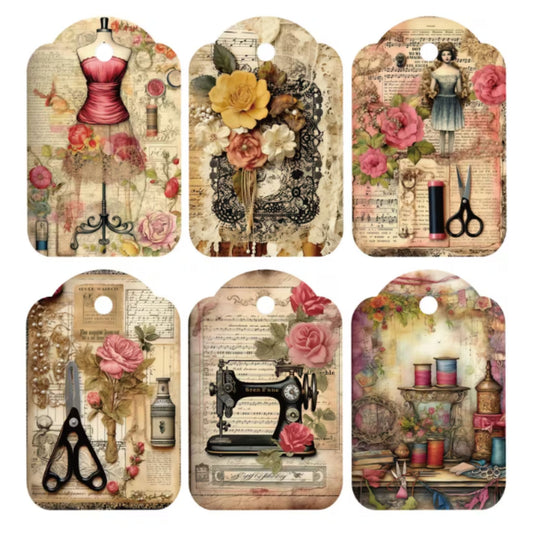 Sewing Making Theme Gift Tags - Set of 12