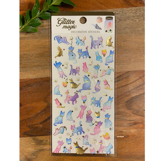Dolphin 3D Crystal Puffy Sticker Sheet