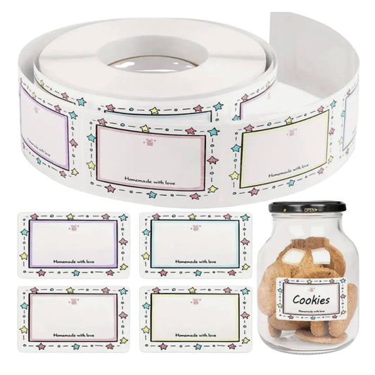 Small Homemade Sticker Label - 50 Pieces