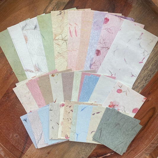 Mini Scrapbooking Paper Pack Soft Floral - 60 Pieces