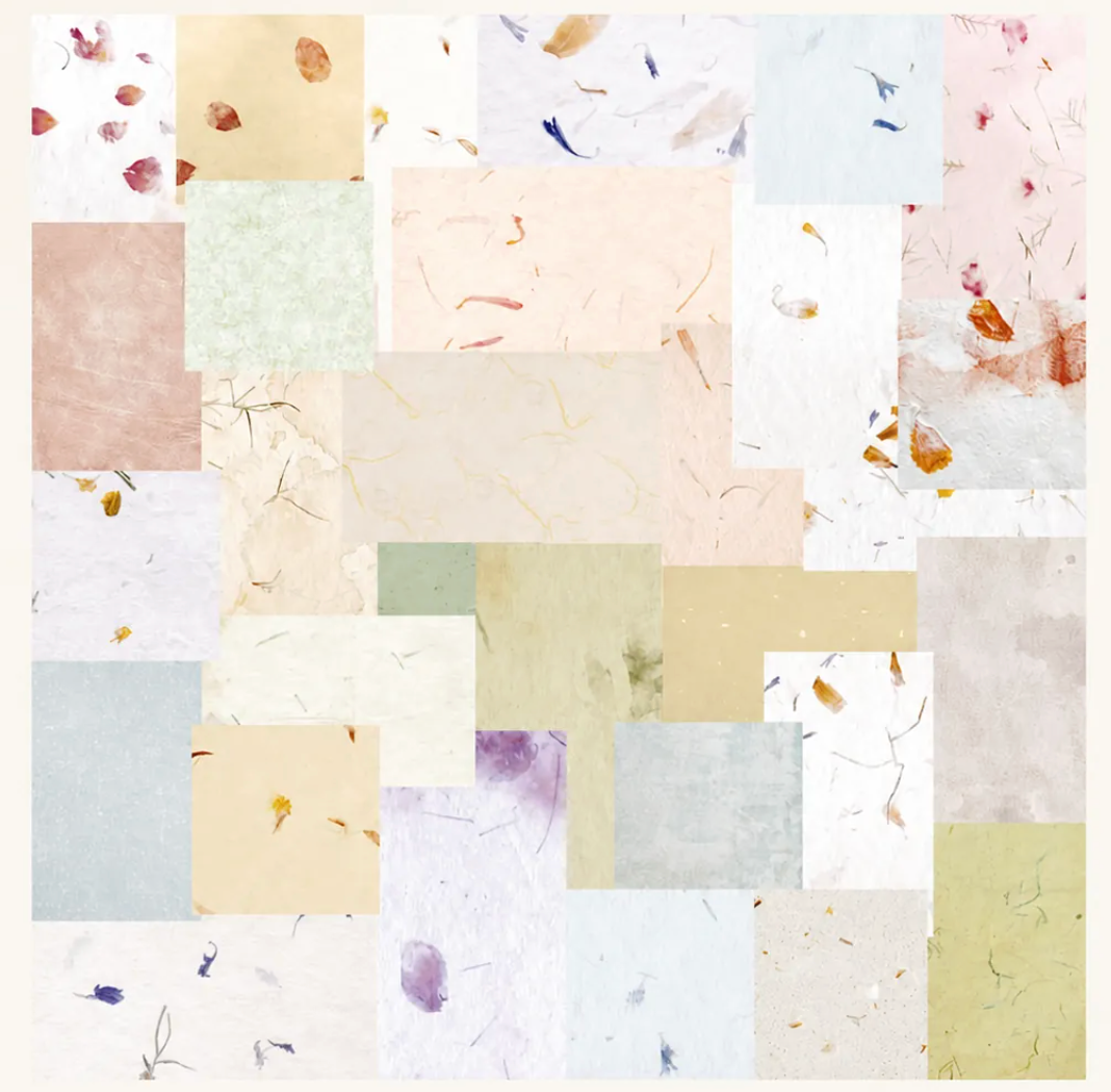 Mini Scrapbooking Paper Pack Soft Floral - 60 Pieces