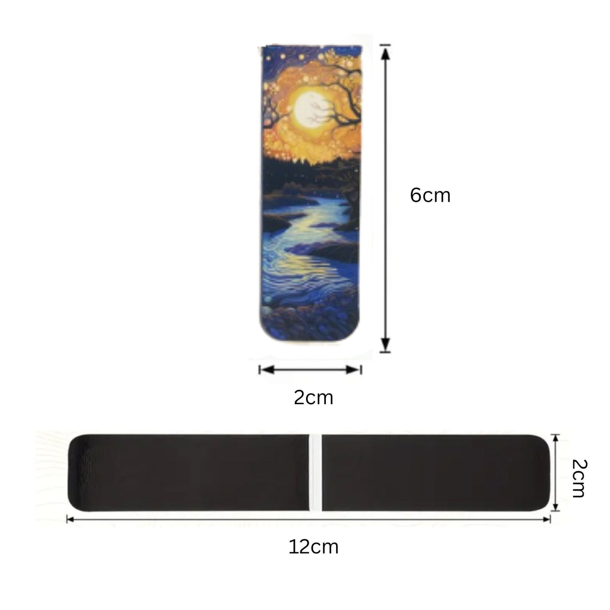Sunset Landscape Scenery Magnetic Bookmarks #1 - Set of 3