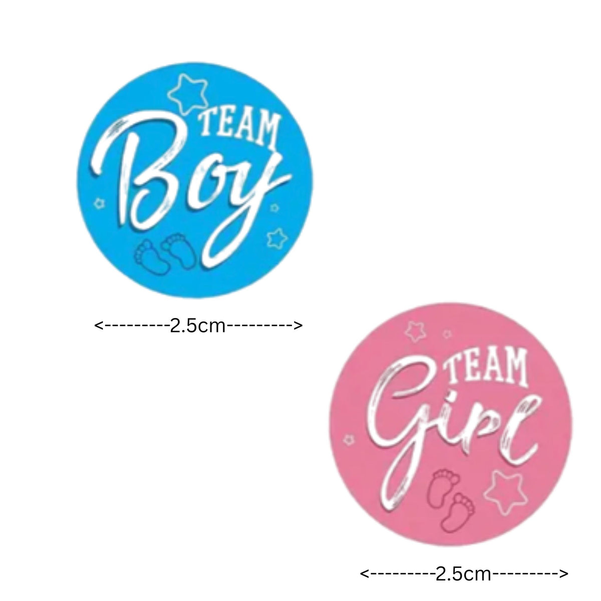 Team Boy Team Girl Stickers #1 - 50 Pieces