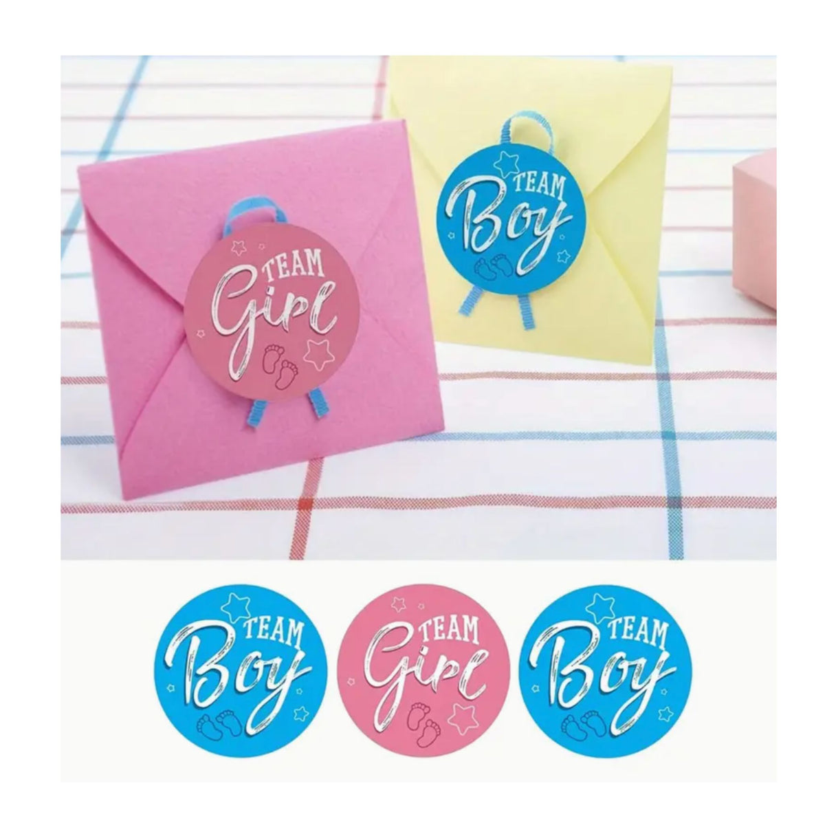 Team Boy Team Girl Stickers #1 - 50 Pieces