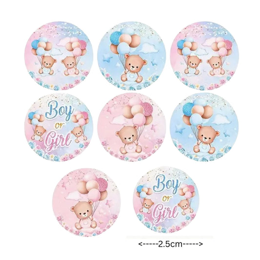 Baby Shower Stickers - 50 Pieces