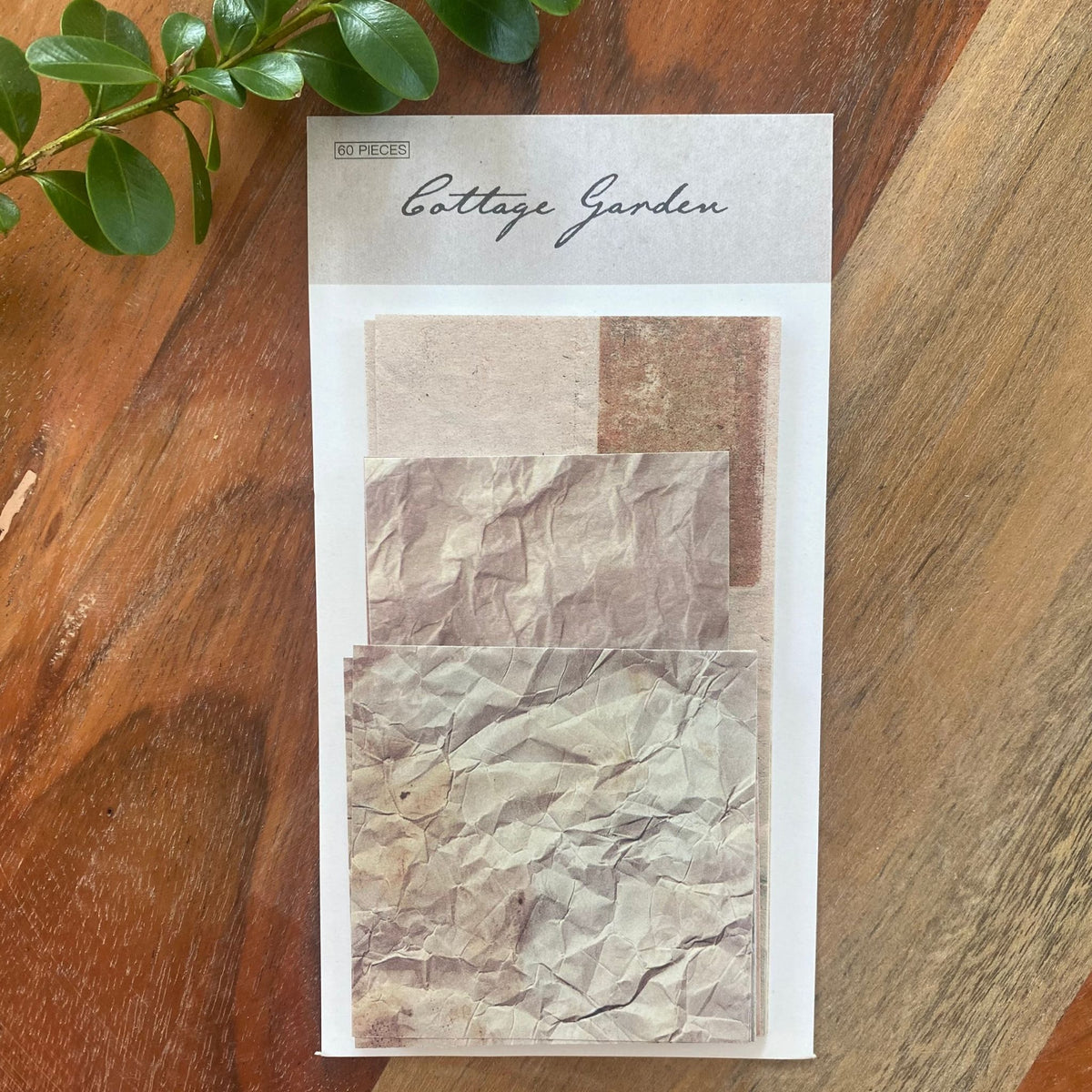 Mini Scrapbooking Paper Pack Texture - 60 Pieces
