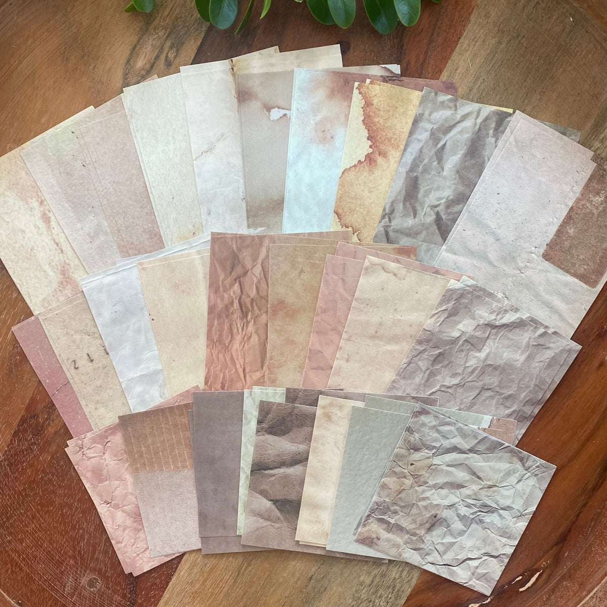 Mini Scrapbooking Paper Pack Texture - 60 Pieces