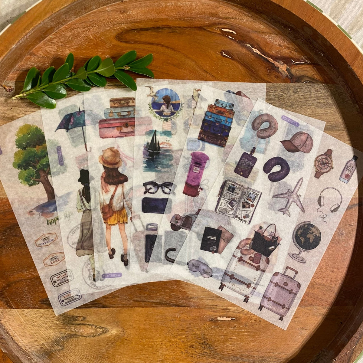 Travel Notes Washi Stickers - 6 Sheets