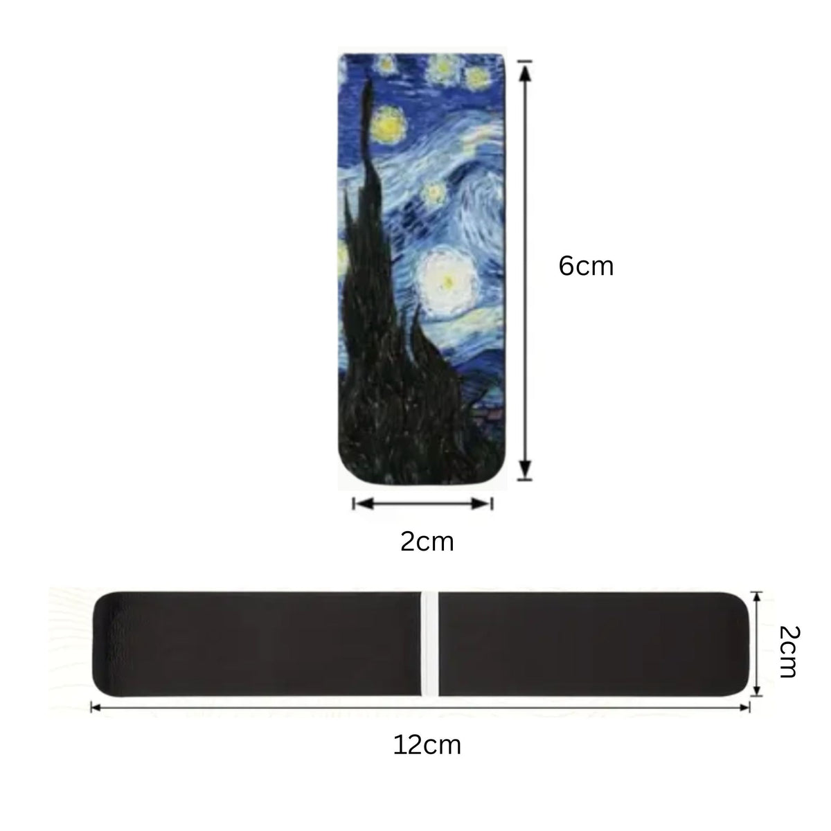 Van Gogh Magnetic Bookmarks #1 - Set of 3