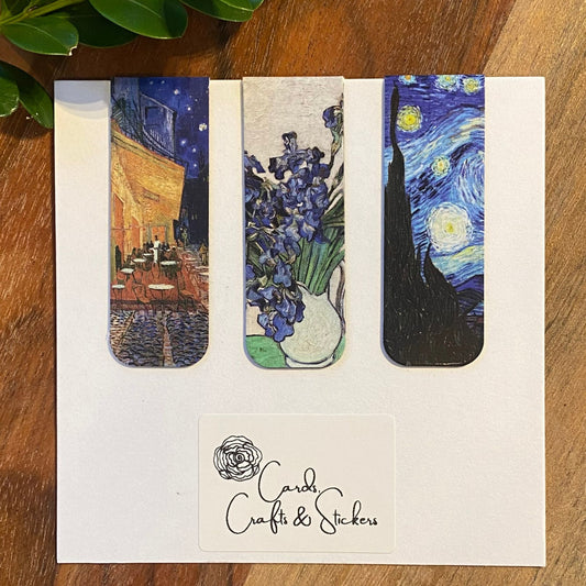 Van Gogh Magnetic Bookmarks #1 - Set of 3