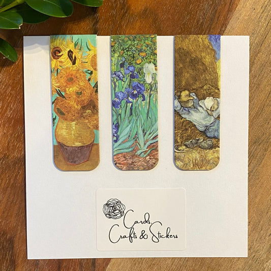 Van Gogh Magnetic Bookmarks #2 - Set of 3