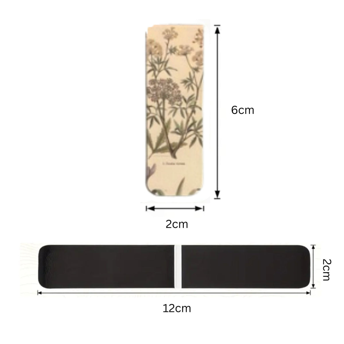 Vintage Botanical Magnetic Bookmarks #2 - Set of 3