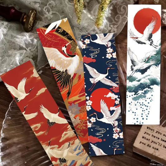 Japanese Crane Bookmarks - Set of 5