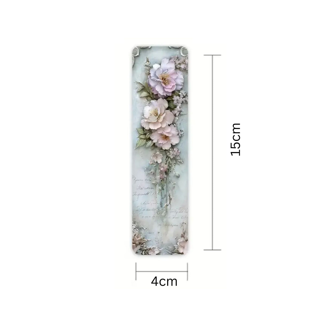 Vintage Flower Bookmarks - Set of 5