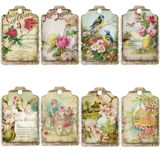 Vintage Gift Card Tags - Set of 12