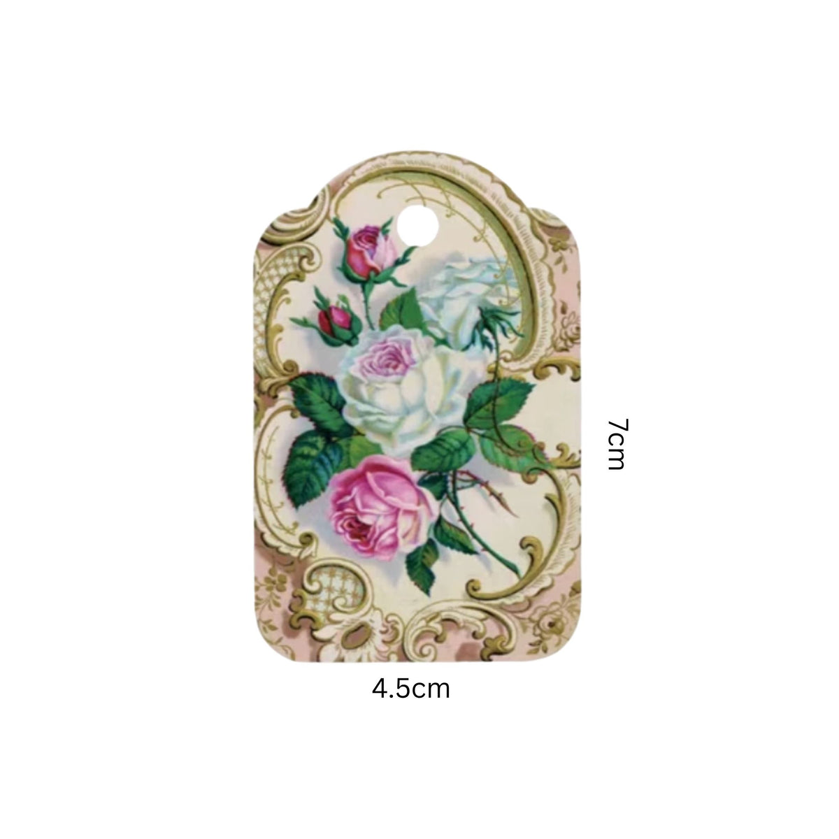 Vintage Rose Gift Card Tags - Set of 12