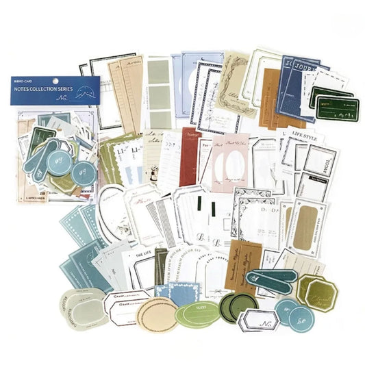 Vintage Scrapbooking Junk Journal Paper Pack- 100 Pieces