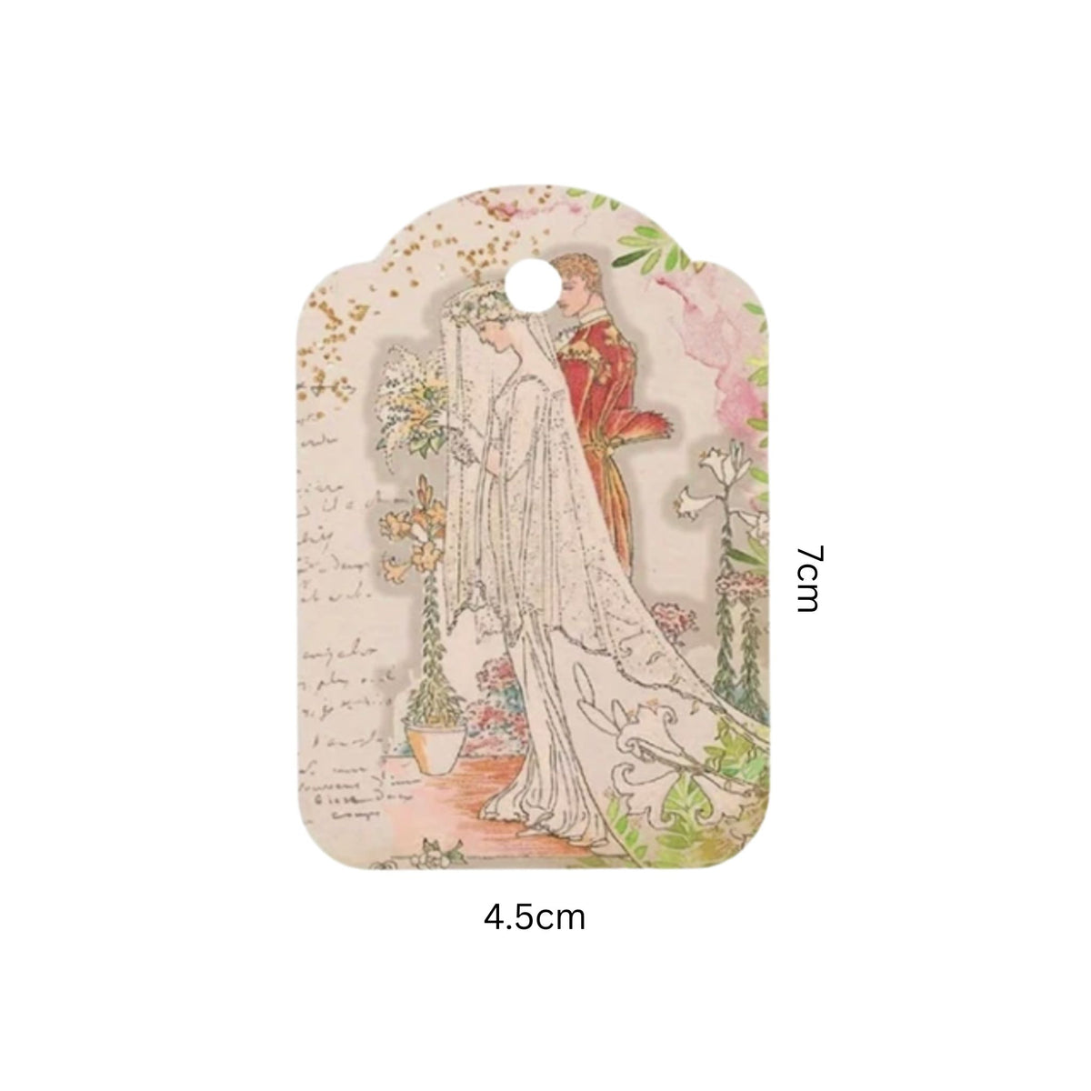Vintage Wedding Gift Card Tags - Set of 12