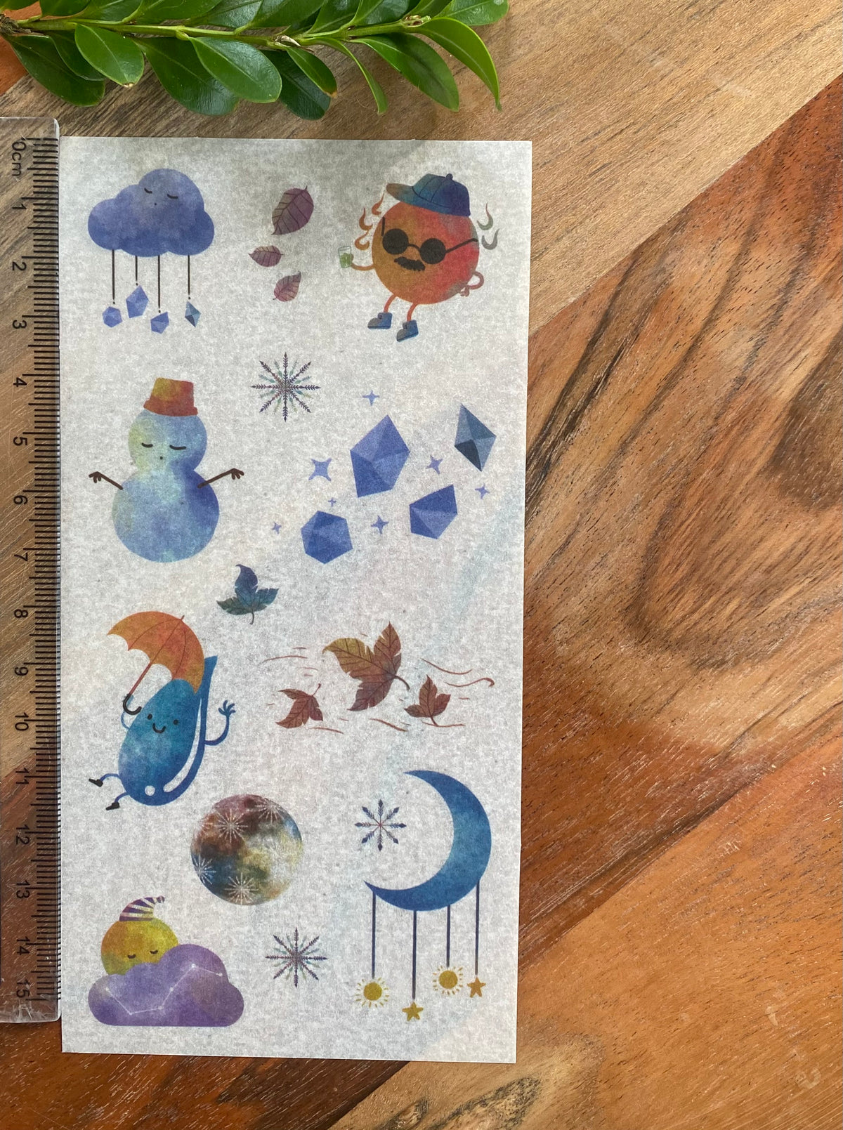 Weather Forecast Washi Stickers - 6 Sheets