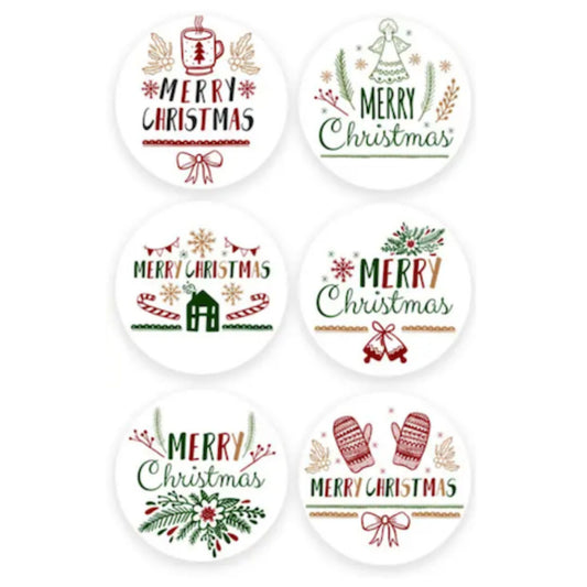 Christmas Design Stickers #13 - 100 Pieces